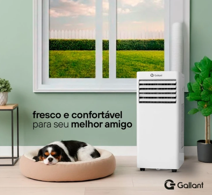 Ar-Condicionado Portátil Gallant 12000 BTUs Frio R32 