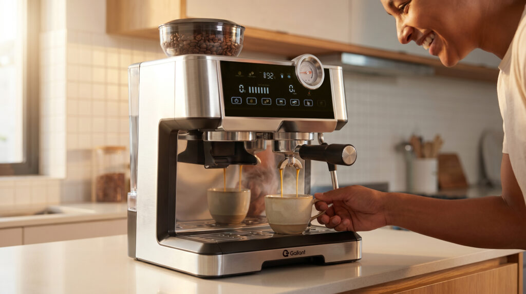 Café da manhã co, a máquina de expresso Gallant